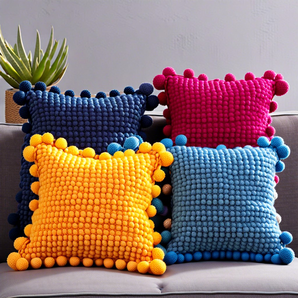 bobble stitch cushion covers