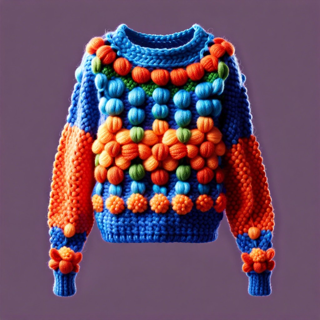 bobble stitch sweaters