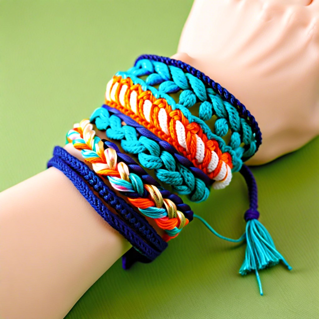 braided crochet bracelet
