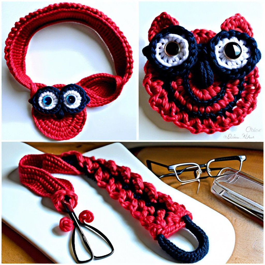 chain stitch eyeglass holders