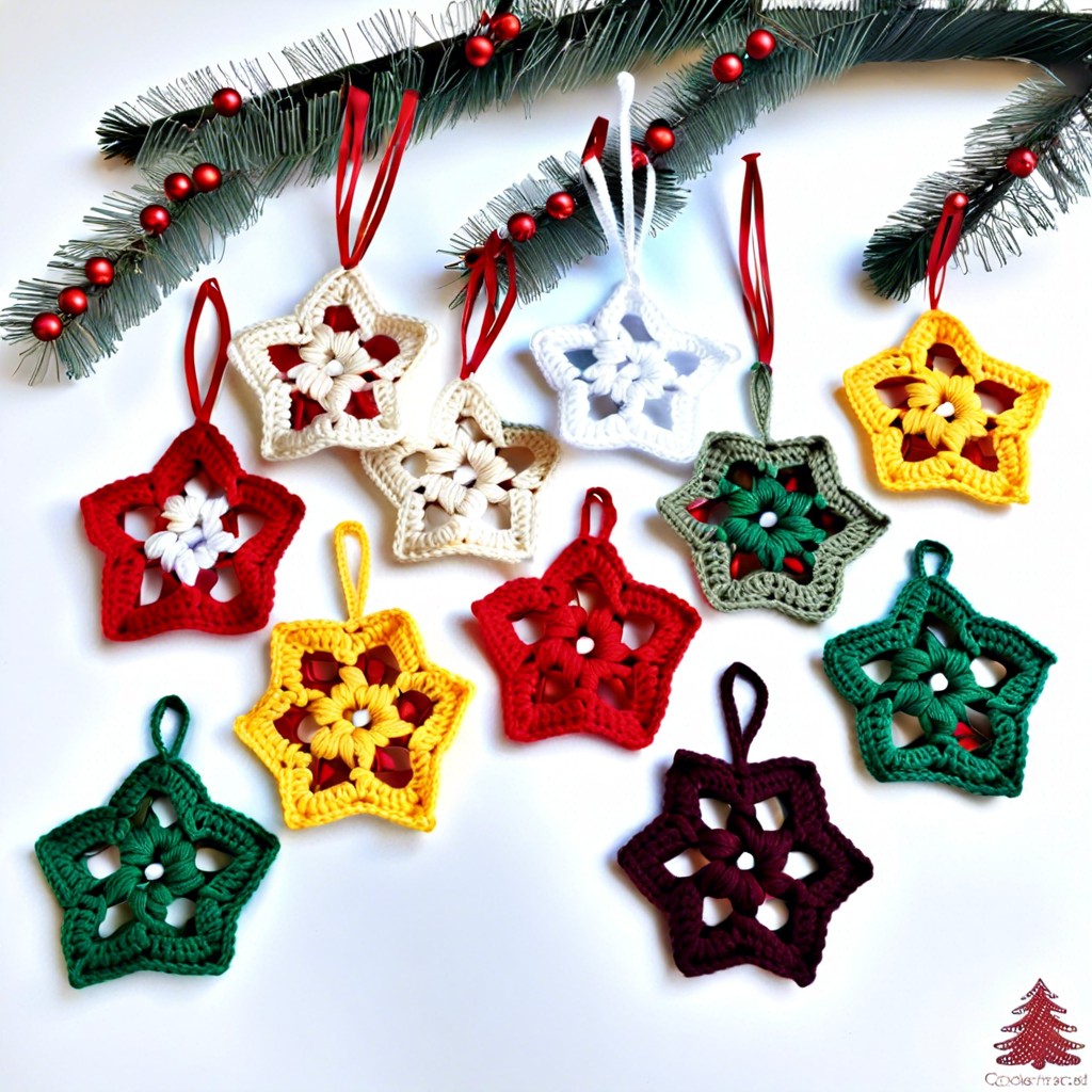 christmas hexagon ornaments