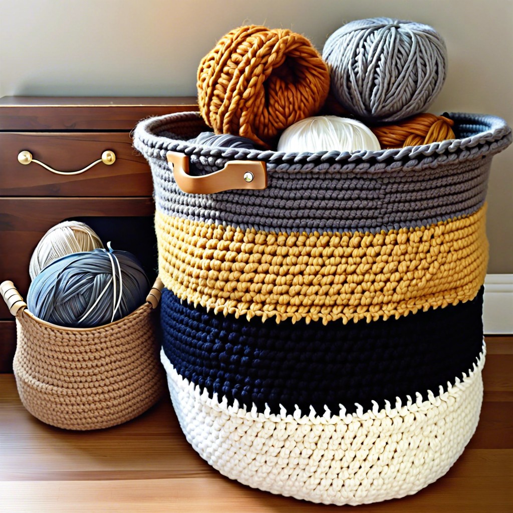 chunky baskets for storage