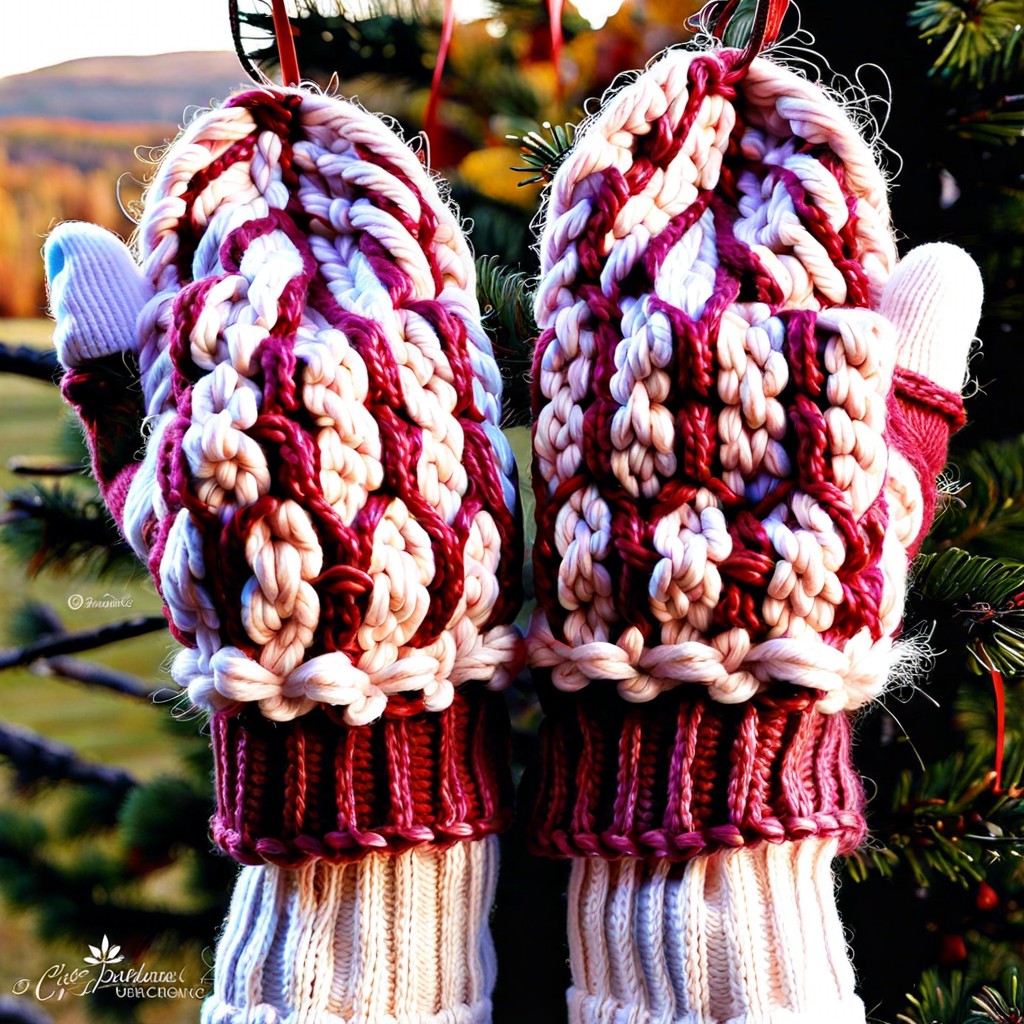 chunky yarn bulky mittens