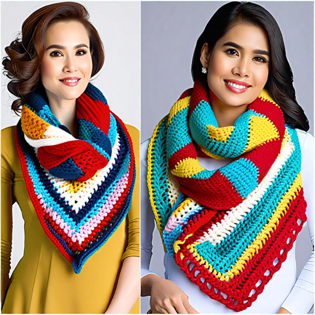 color block scarves