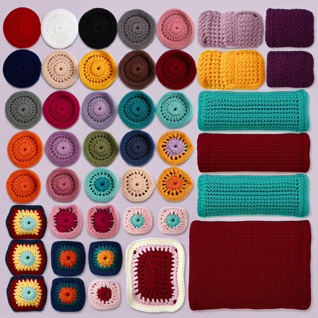 common sizes for crochet blankets