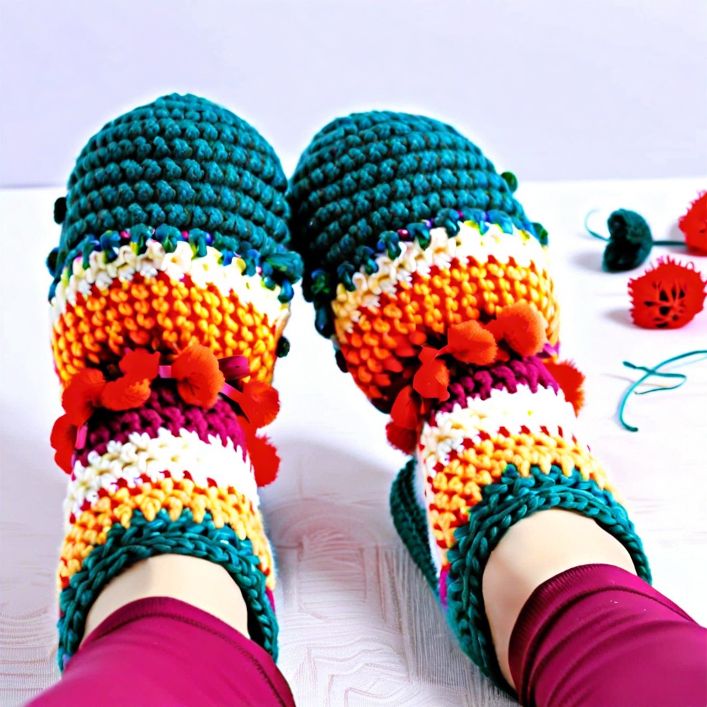 cozy slipper socks with pom poms