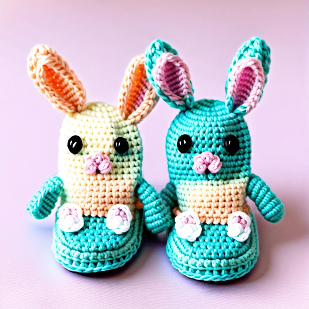 crochet bunny slippers