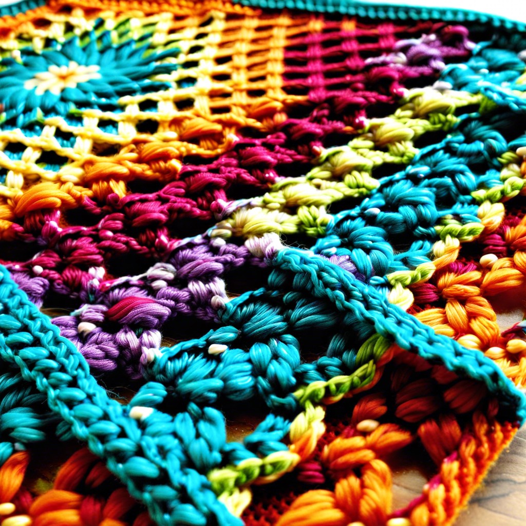 crochet mesh dishcloth