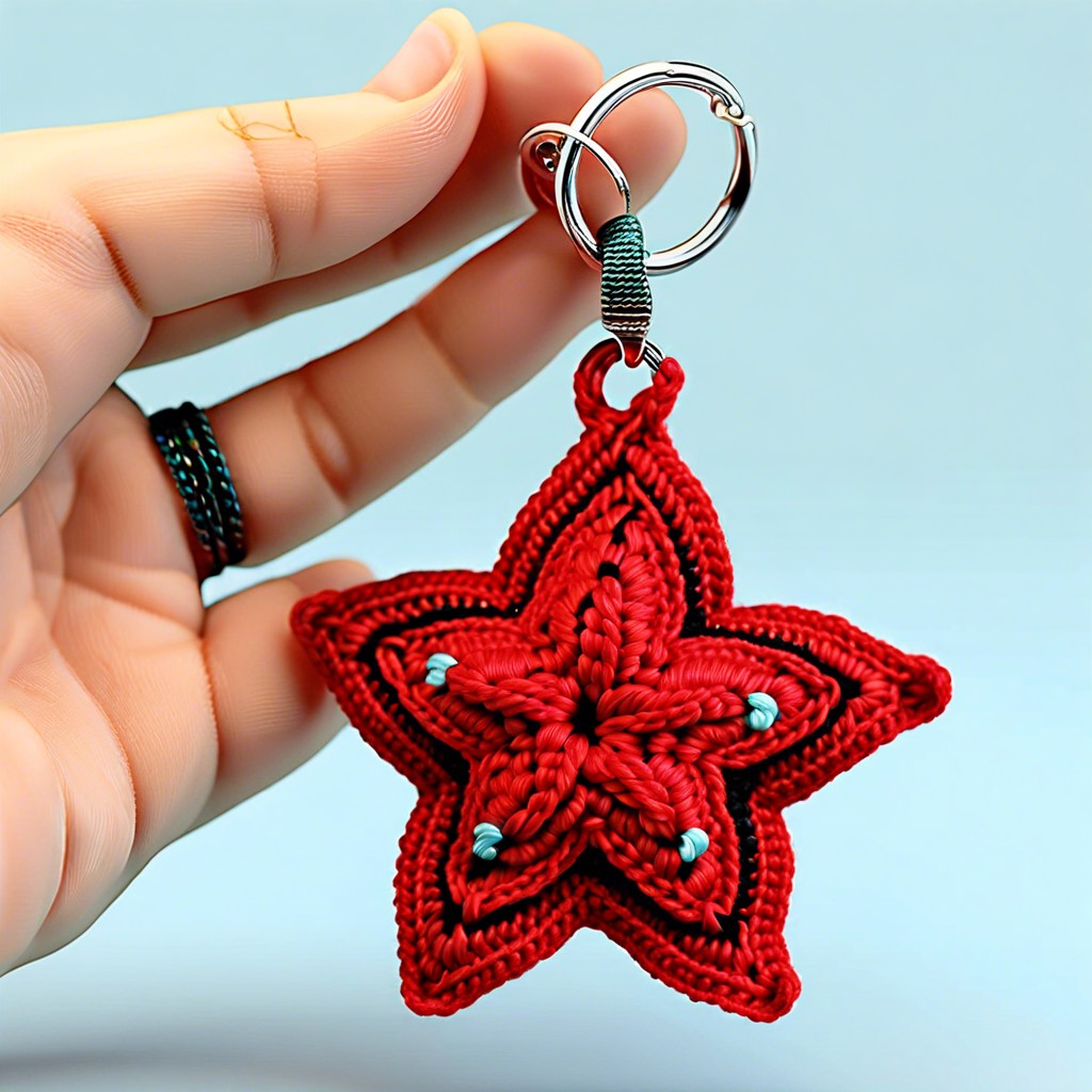 crochet star keychain patterns