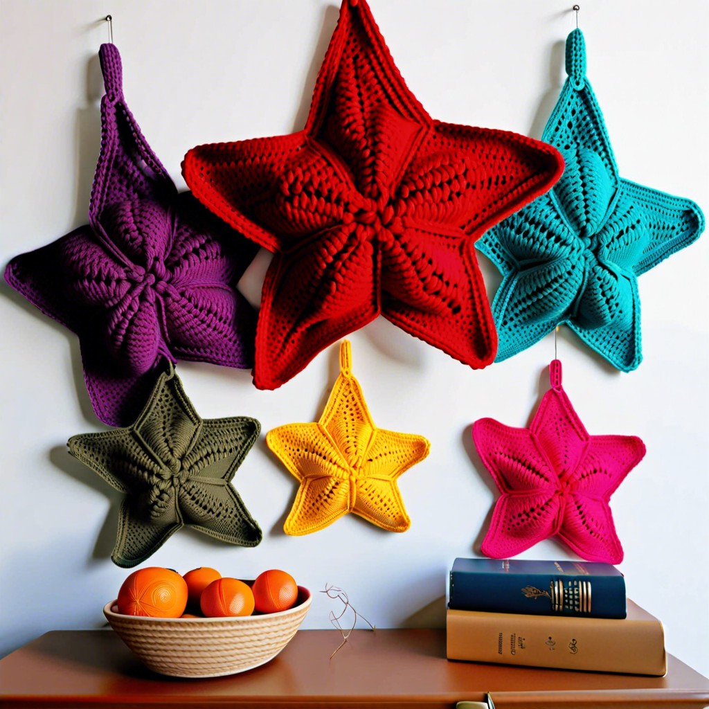 crochet star pattern for curtain borders