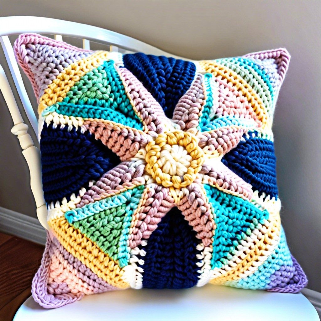 crochet star pillow pattern