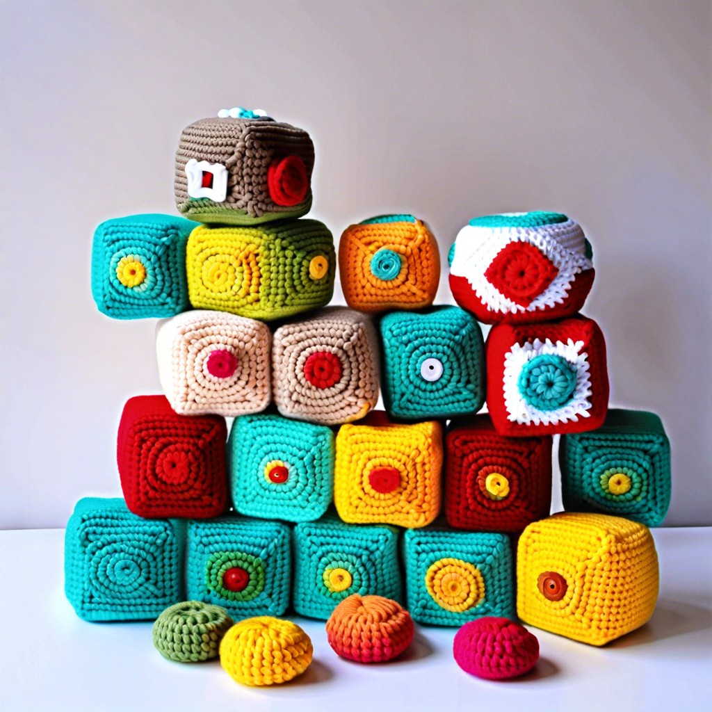 crochet toy blocks