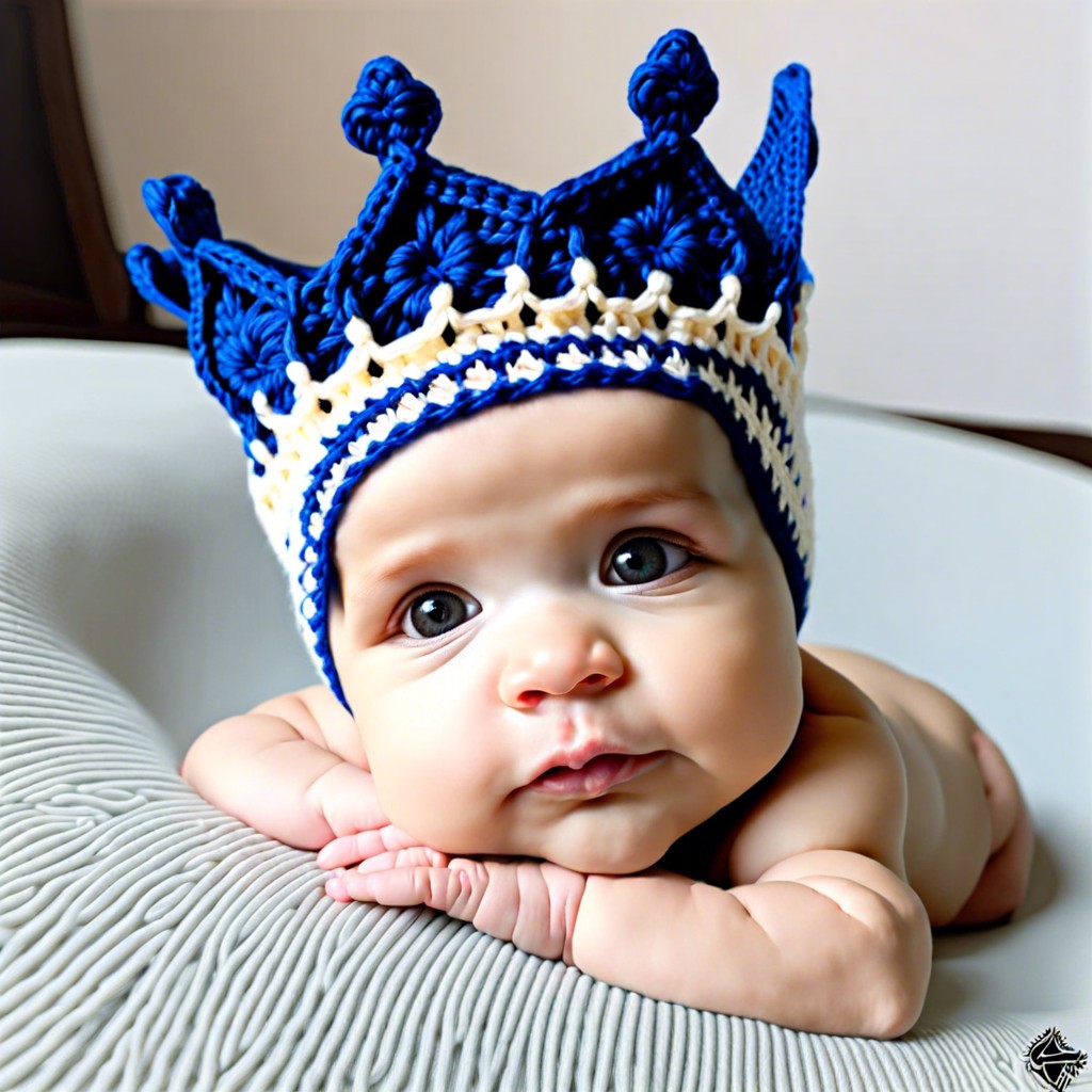 crown style hat for a little prince or princess