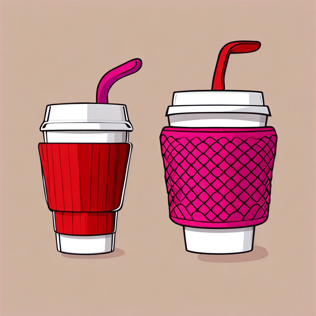 cup cozies for hot and cold beverages