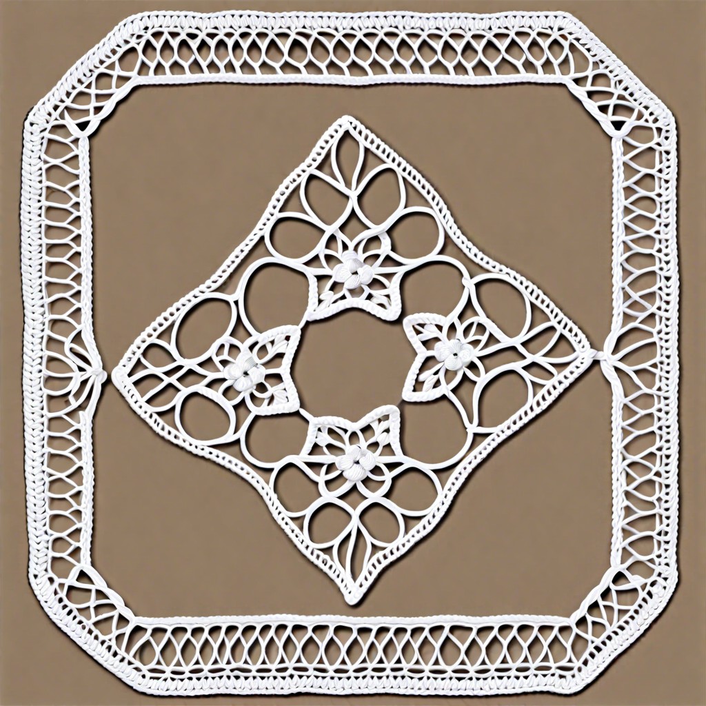 diamond lace border