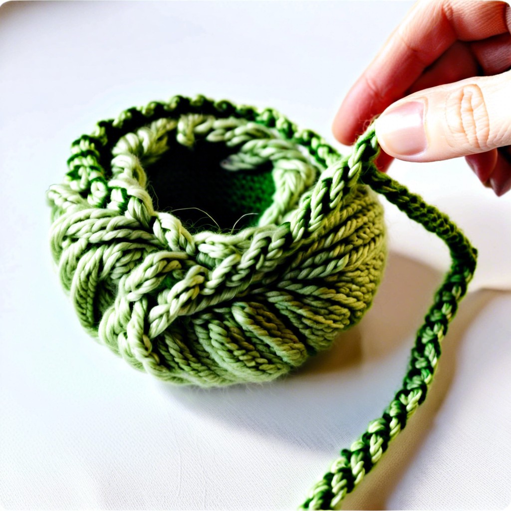 eco friendly finger crochet using sustainable yarns