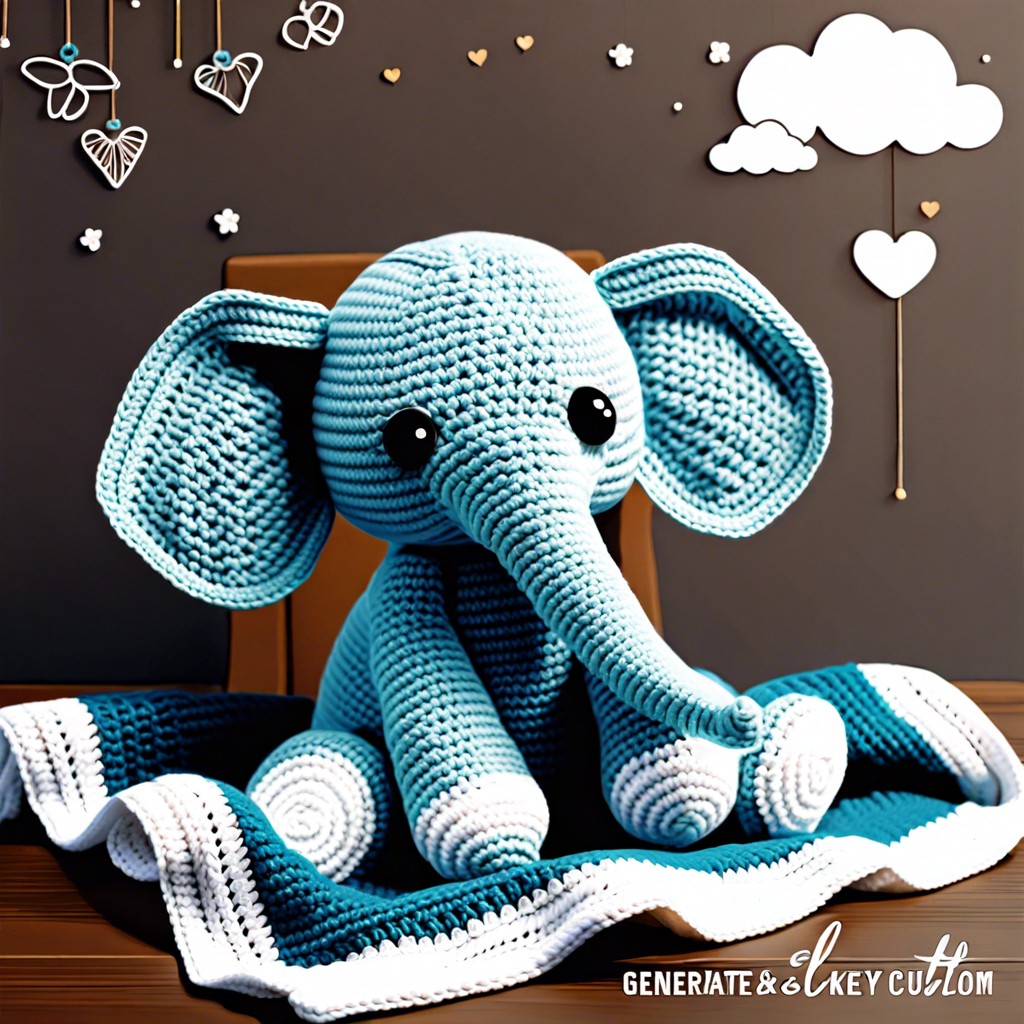 elephant lovey blanket