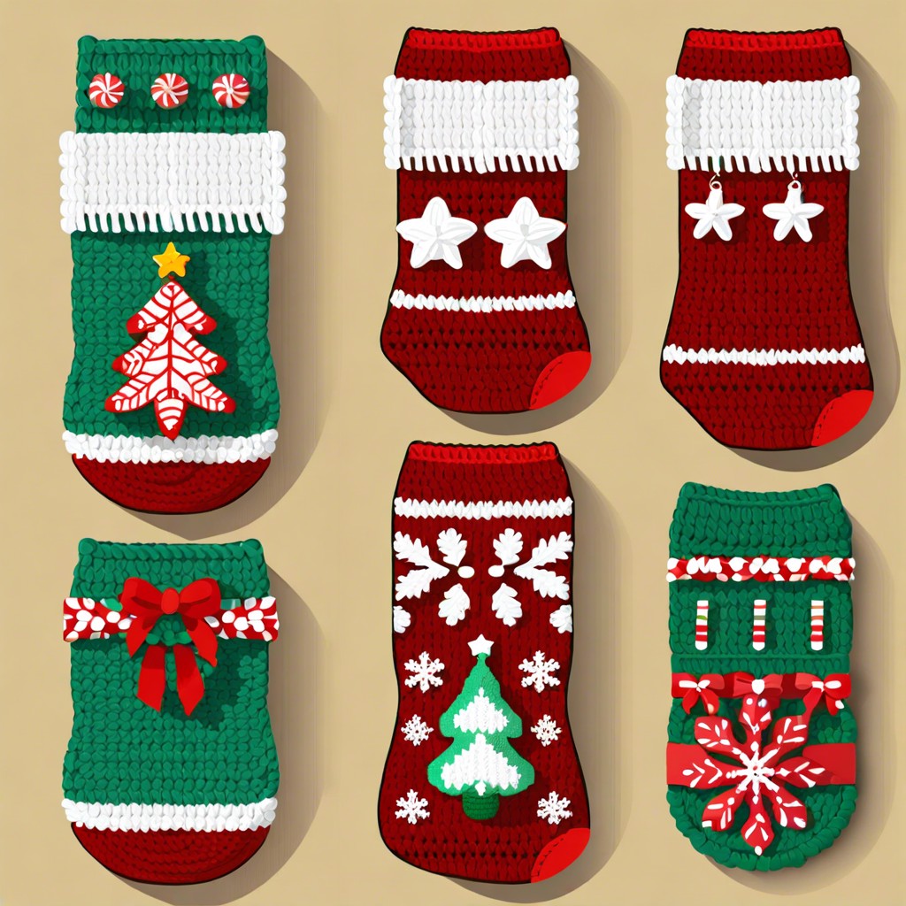 festive holiday themed socks