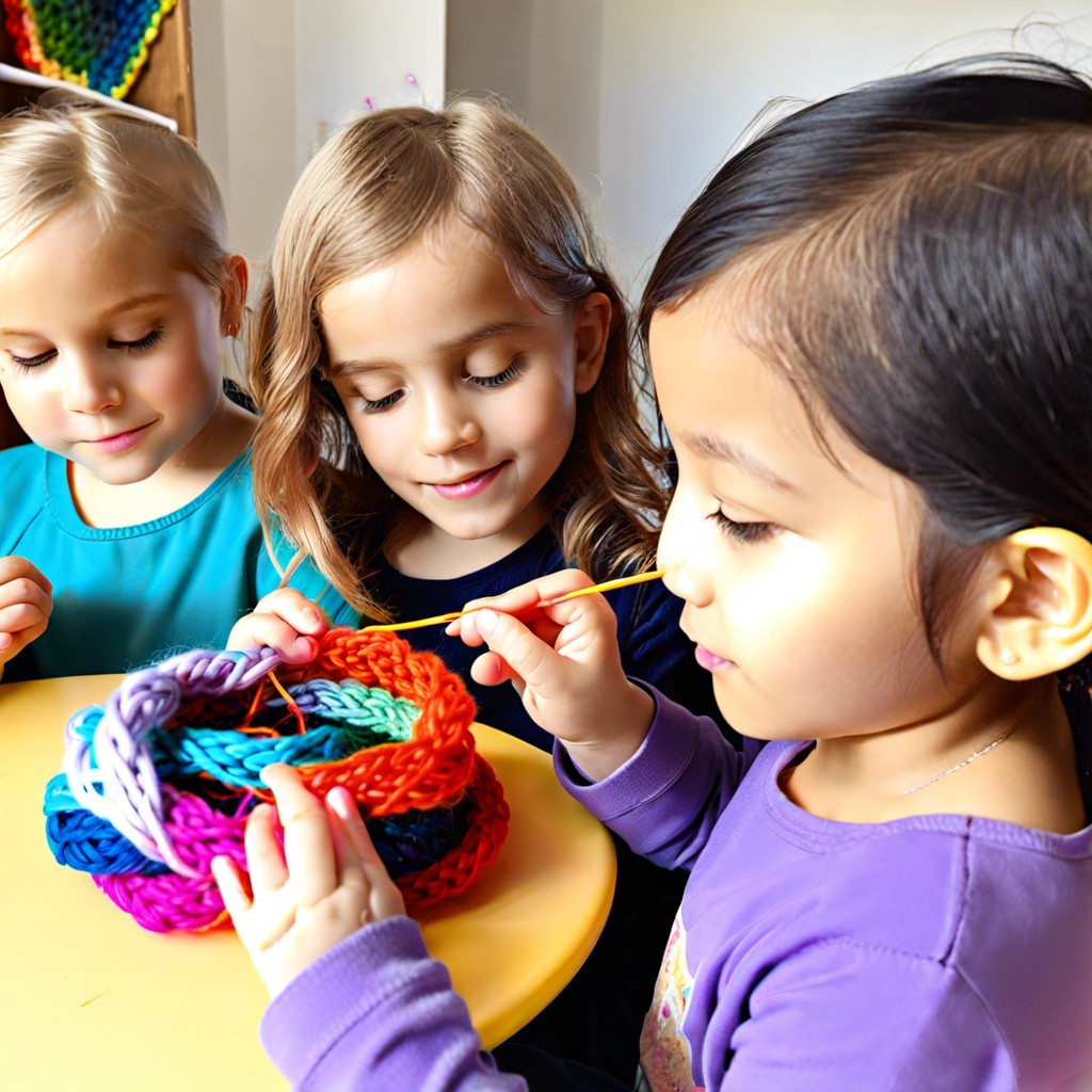 finger crochet for kids simple projects to teach children