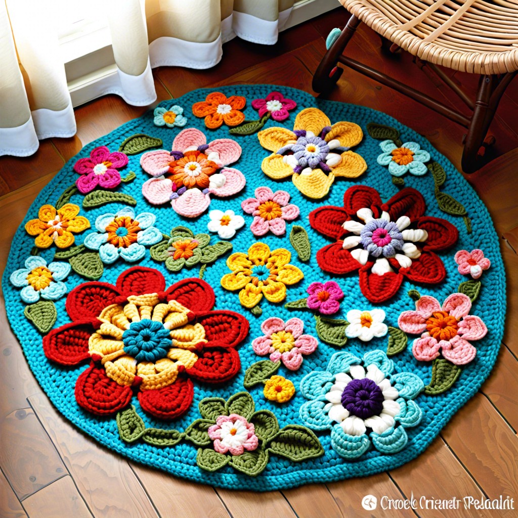 floral meadow rug