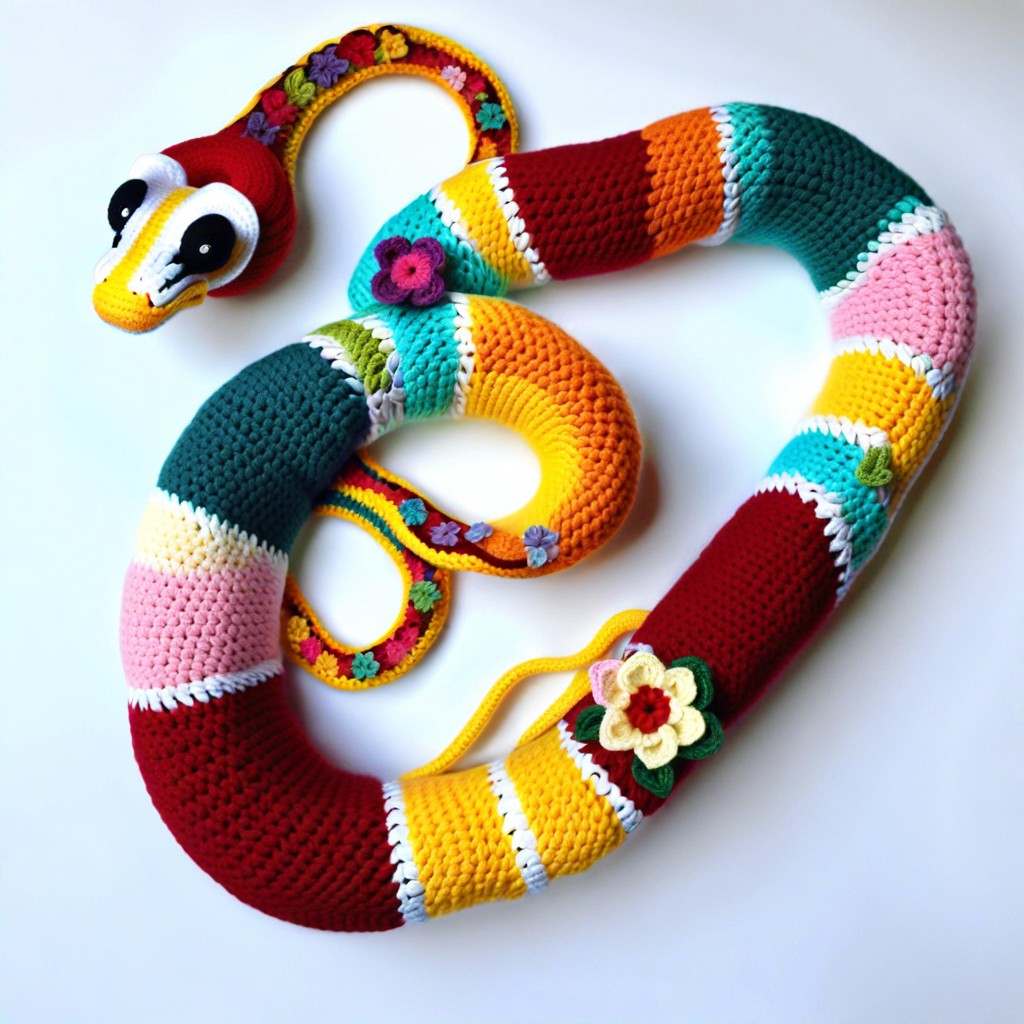 floral motif snake