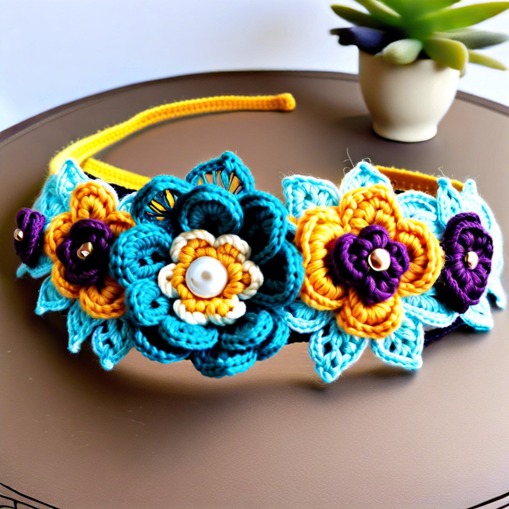 floral pattern headband