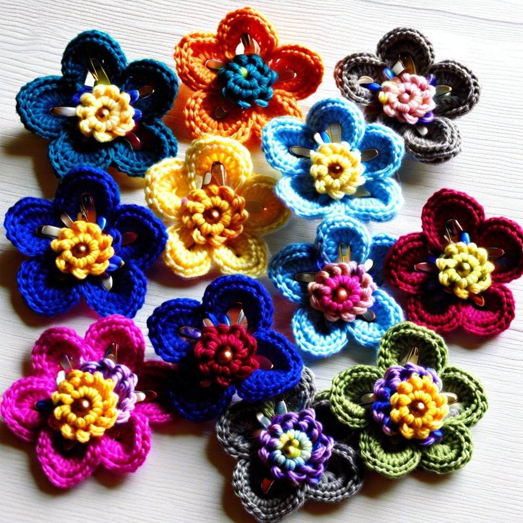 flower brooches