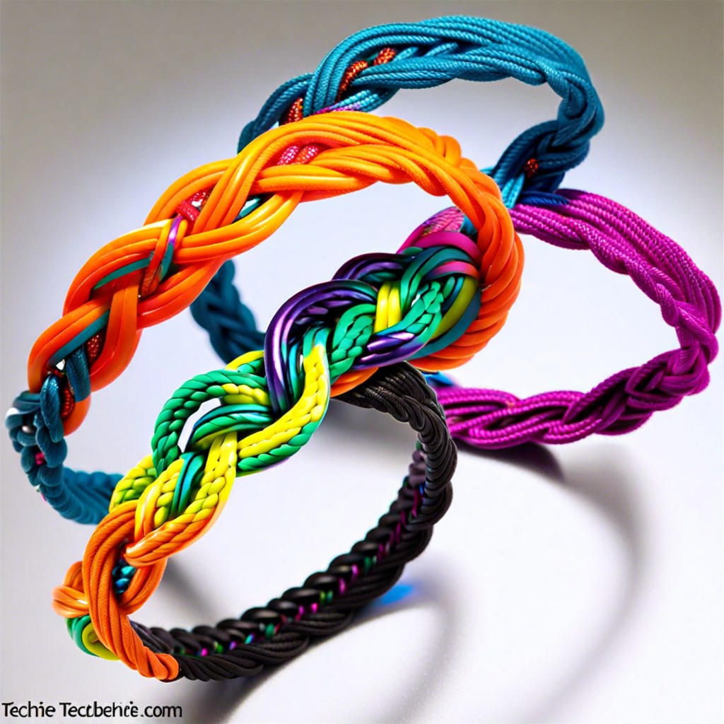 friendship bracelets using magic knot technique