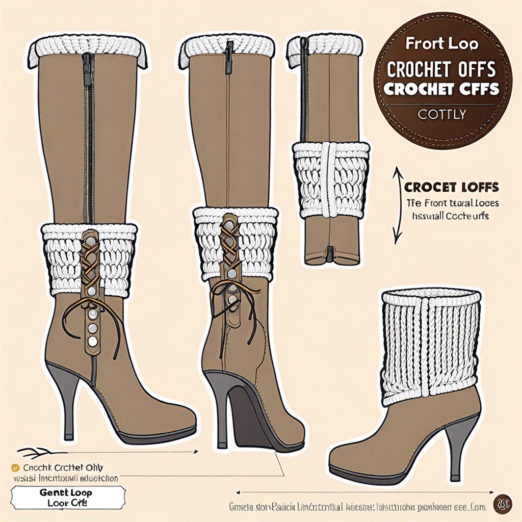 front loop only boot cuffs