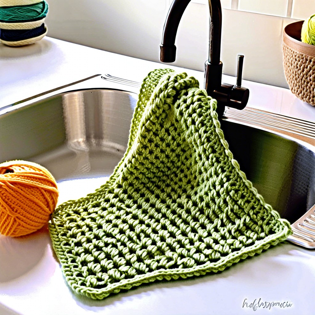 front loop only dishcloth