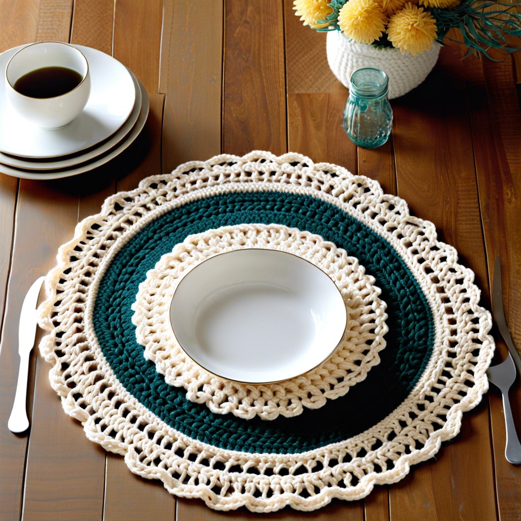 front loop only place mats