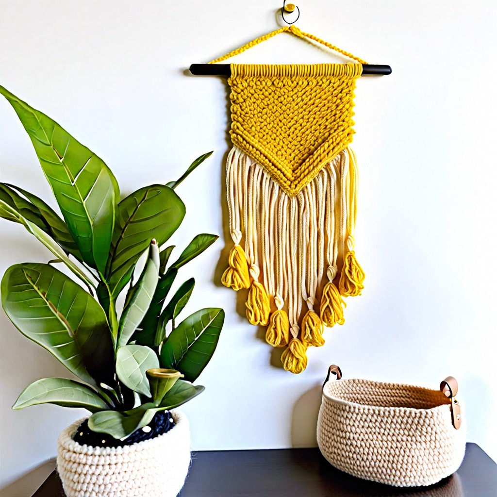 front loop only wall hanging