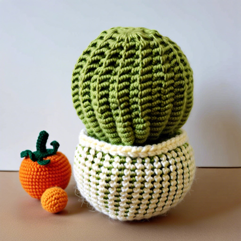 fruit and vegetable shaped crochet balls