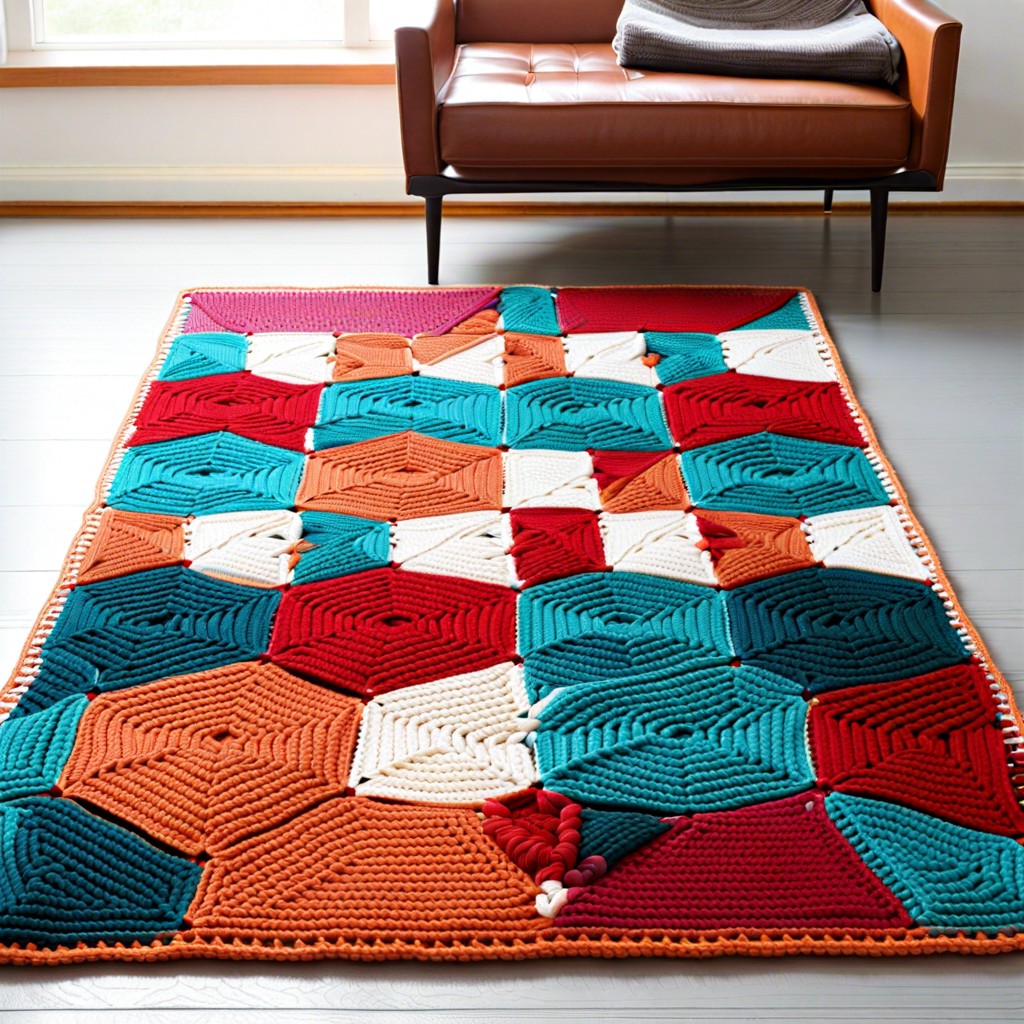 geometric shapes rug