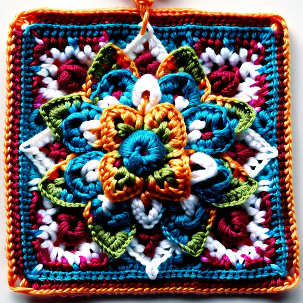 granny square guide pictures each step to crochet a basic granny square