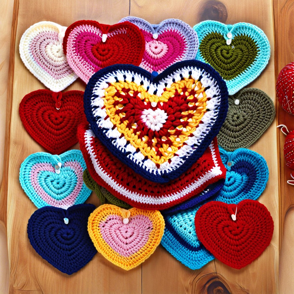 heart shaped dishcloth