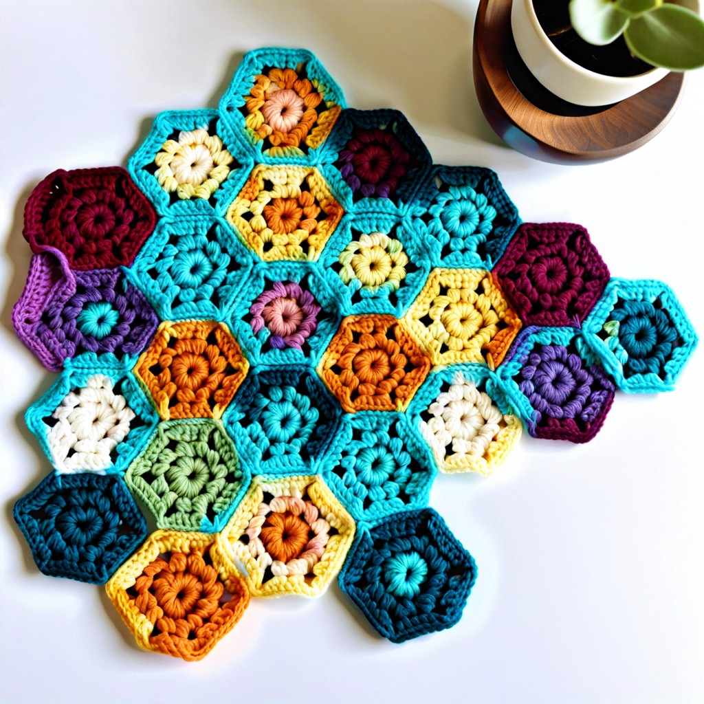 hexagon coasters