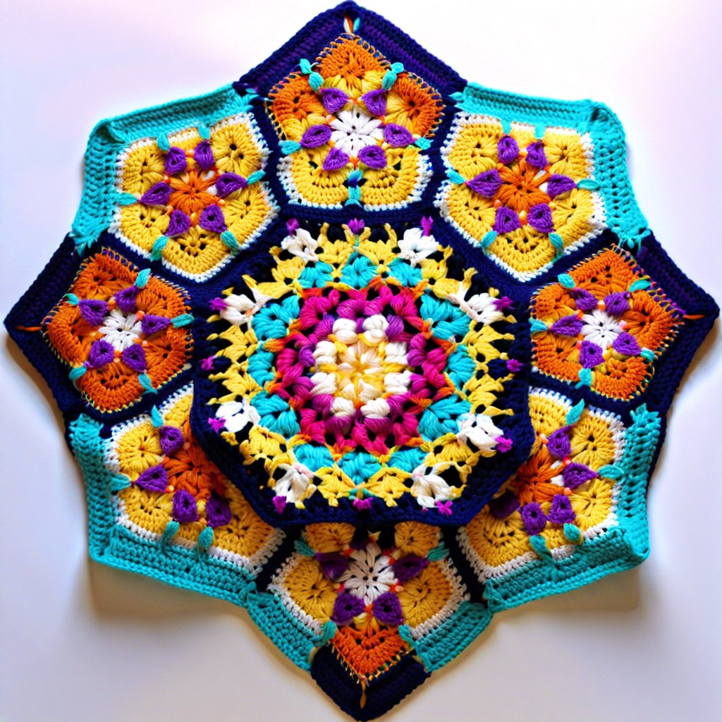 hexagon patchwork shrug