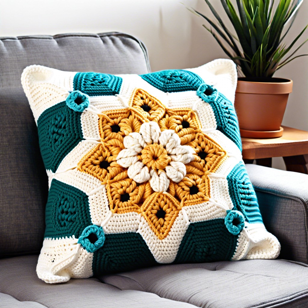 hexagon pillow covers