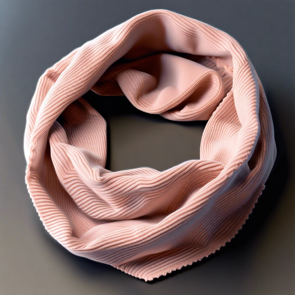 infinity scarves with textured edges