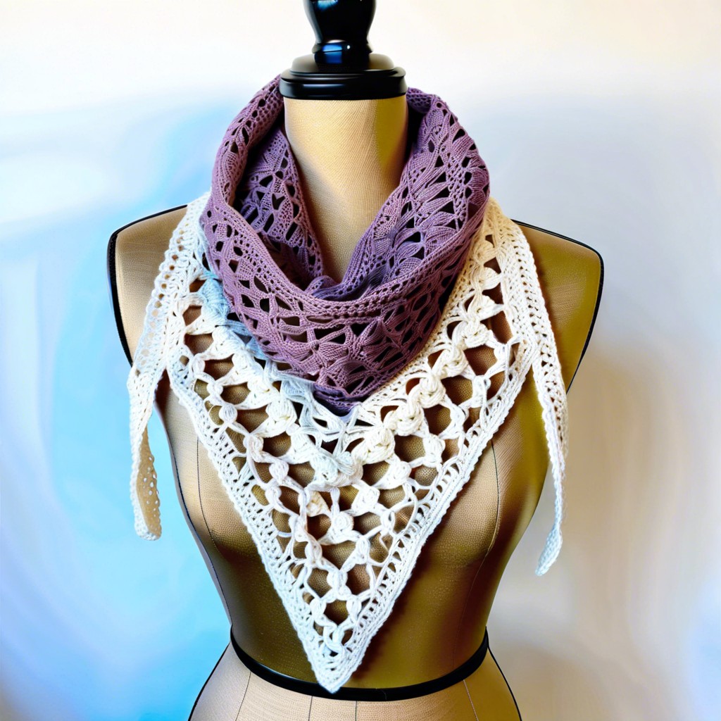 lace triangle scarf