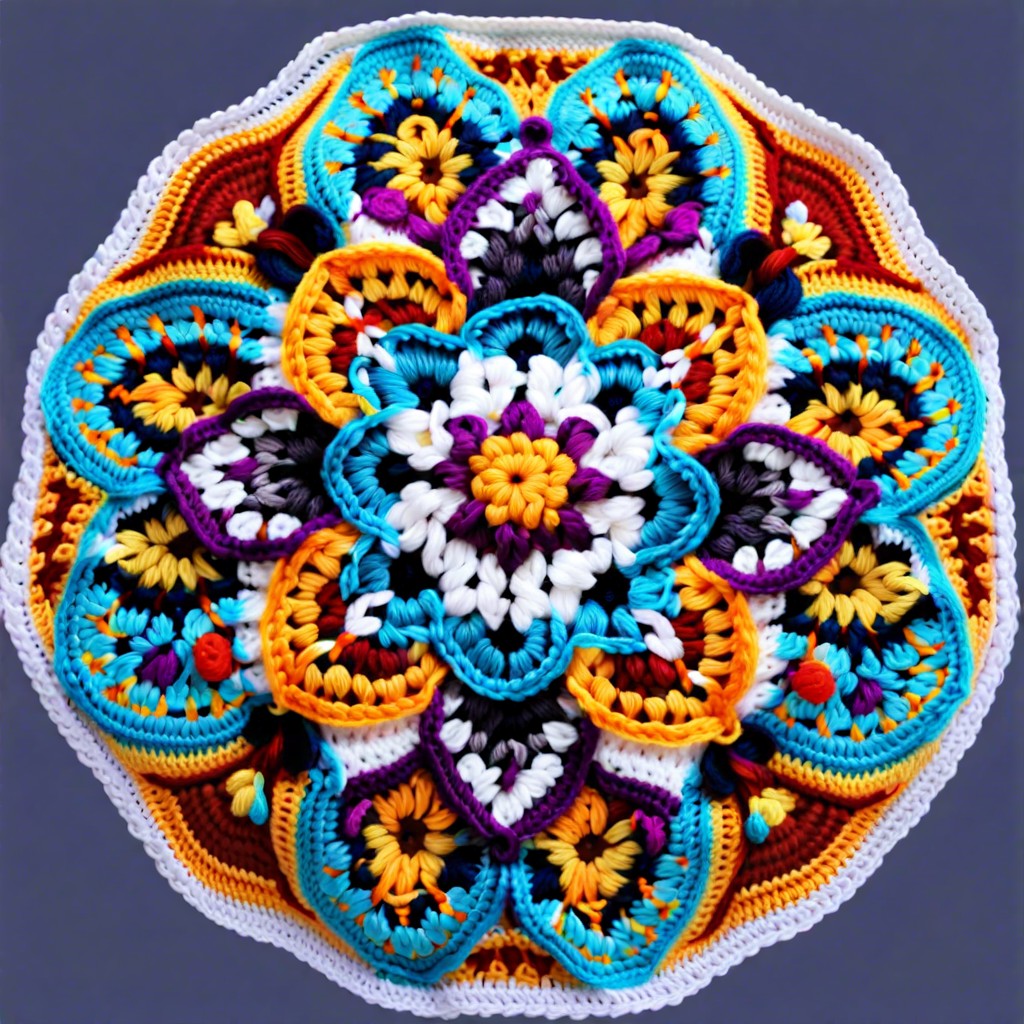 mandala motifs on blankets