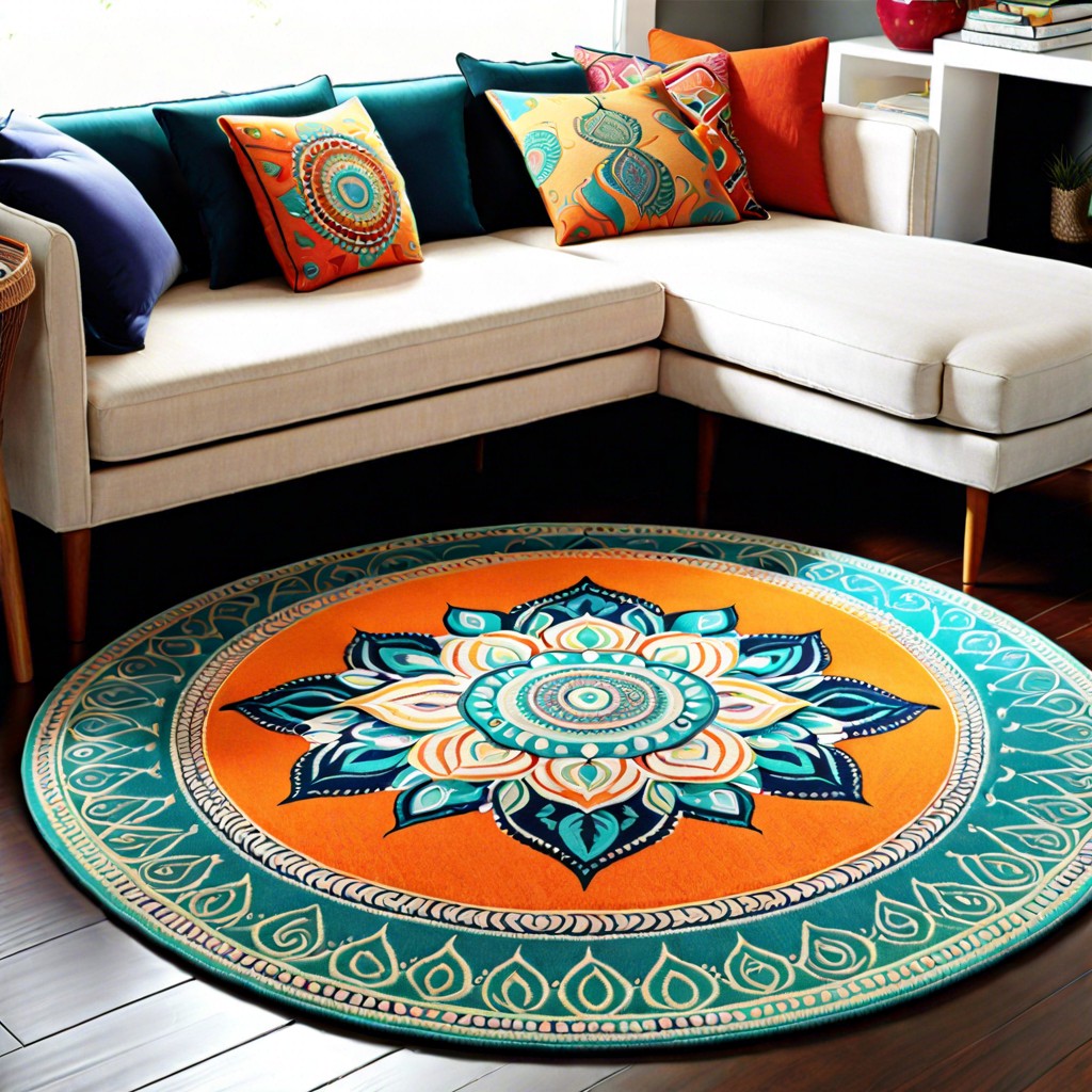 mandala pattern rug