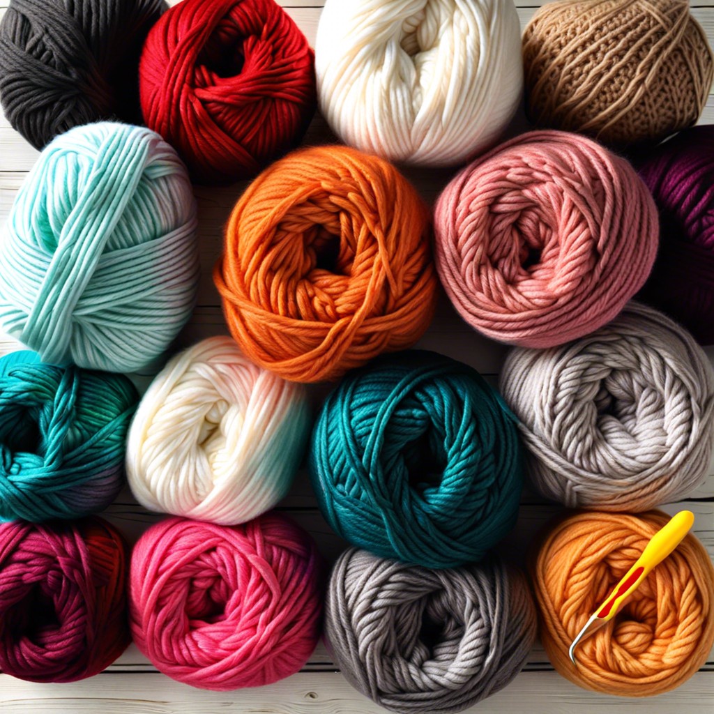 materials to crochet a chunky blanket