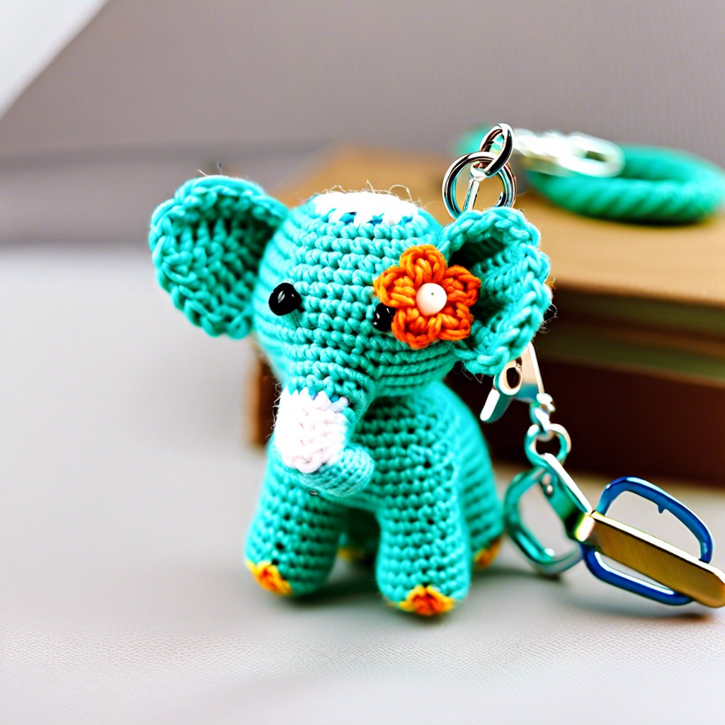 mini elephant keychain