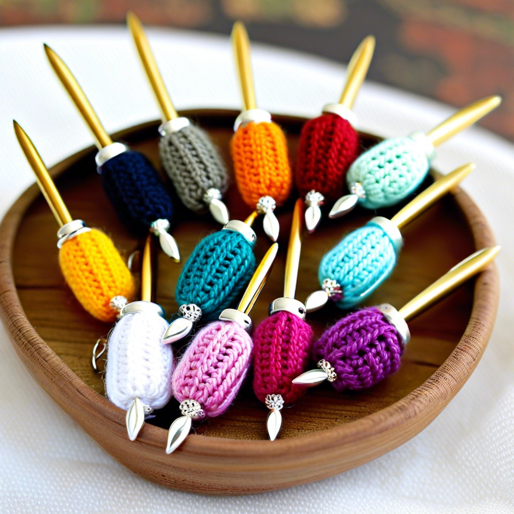 miniature crochet hook charms