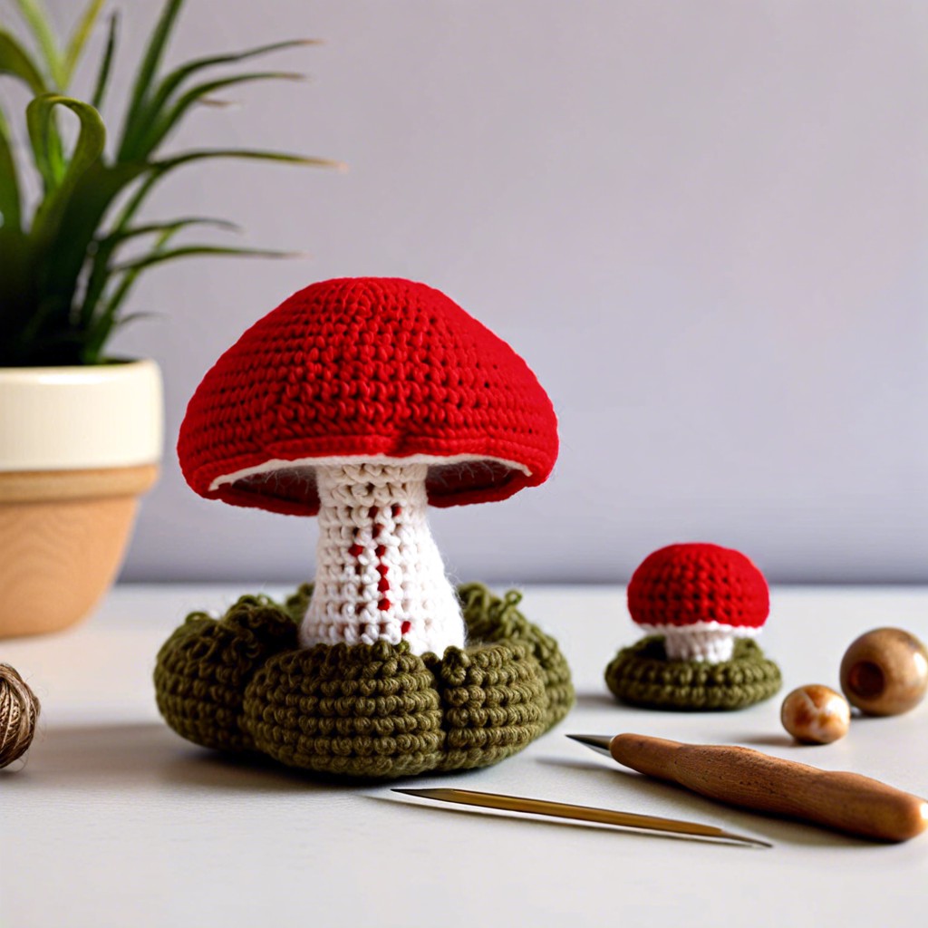 mushroom shaped pincushions