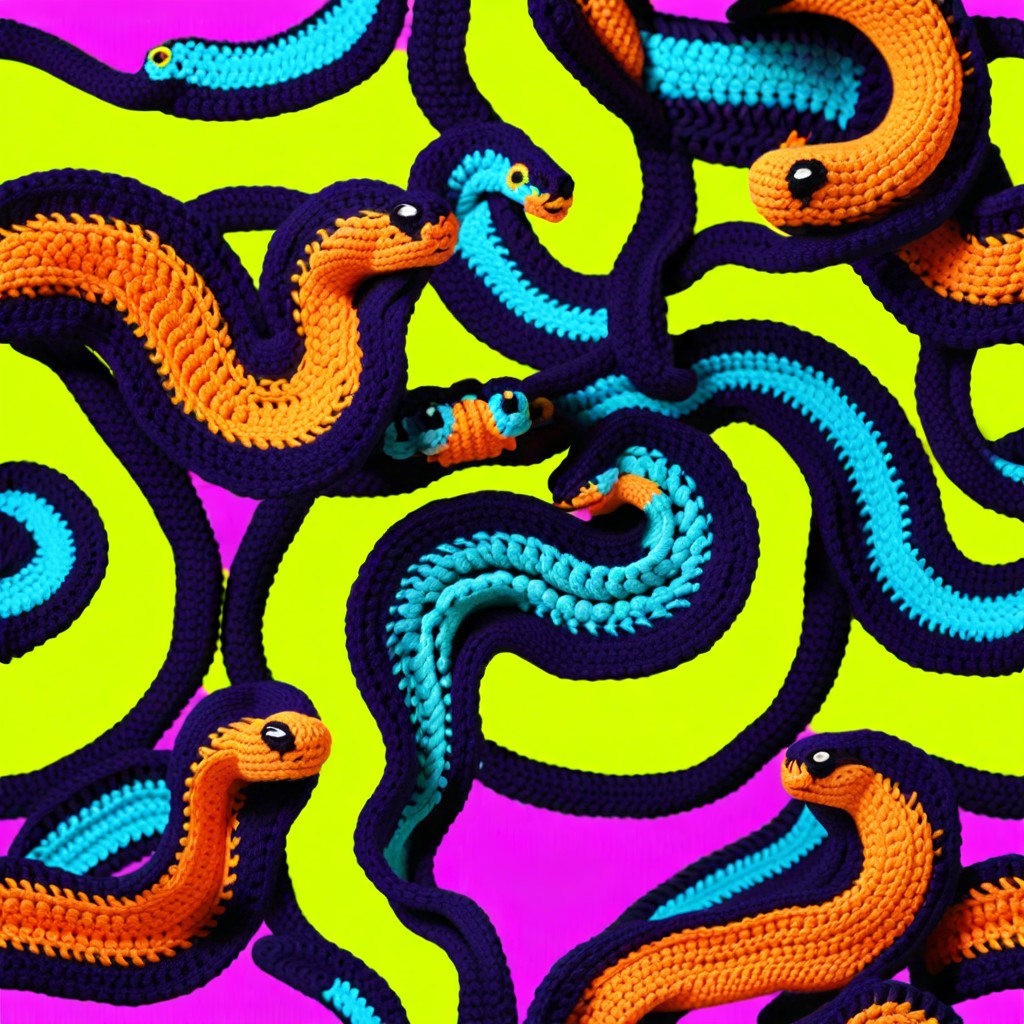 neon color snake
