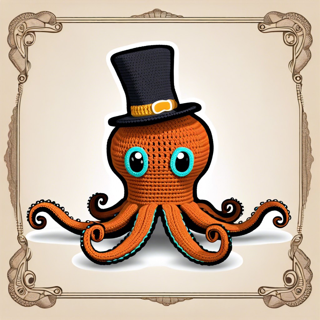octopus with a removable top hat