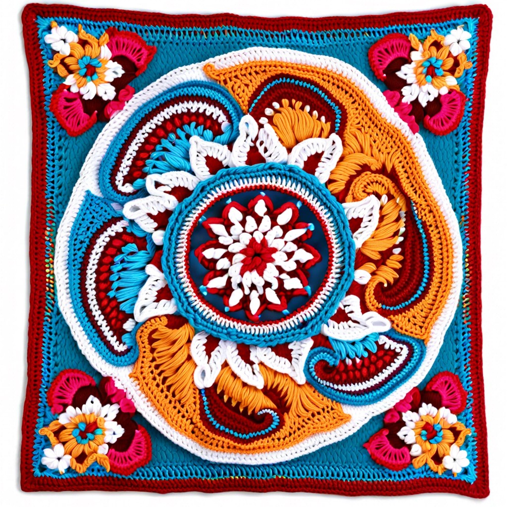 paisley crochet bandana